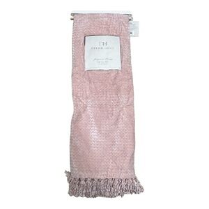 Dream Home Pink Plush Throw Blanket Size 50”x70” NWT